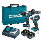 Makita 18V Brushless 2 Piece 2 x 5.0Ah Combo Kit DLX2567T