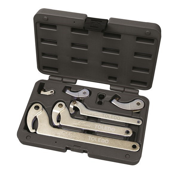 TOLEDO Adjustable C-Hook Wrench Set 8pc 315160
