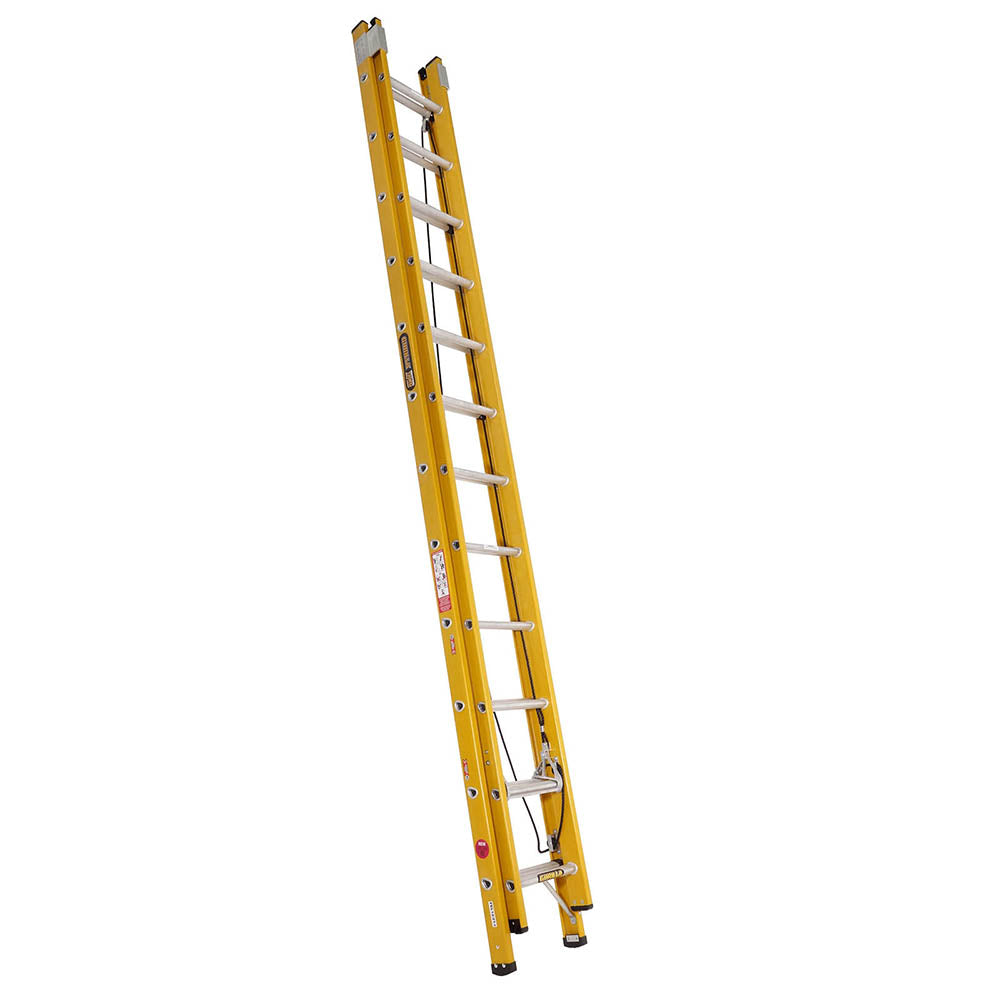Gorilla FELP12/21-I Extension ladder with pole-mount 3.1-5.3M (10-17ft) Fibreglass 130kg Industrial