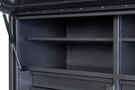 KA Boxes 8 Drawers (4 Side by Side) 4 Shelves - Charcoal Grey