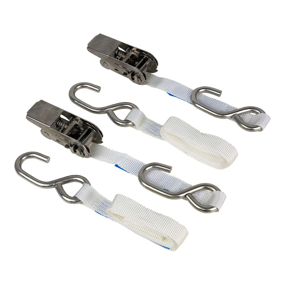 Monkey Grip Marine Ratchet Tie Down 400kg 25mm x 4m 304 Stainless Steel Single MATD254-1