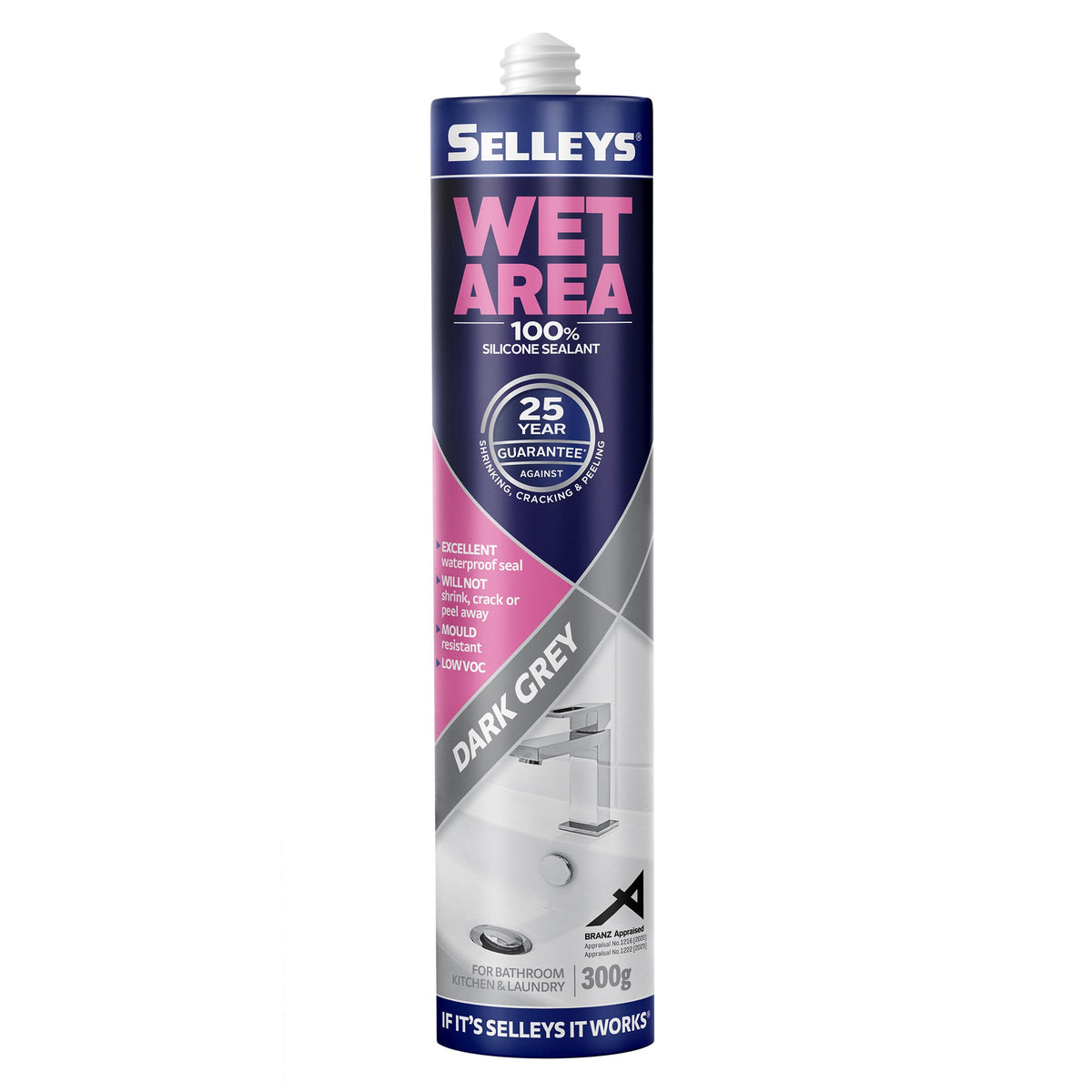 Selleys Wet Area Dark Grey 300G 100238