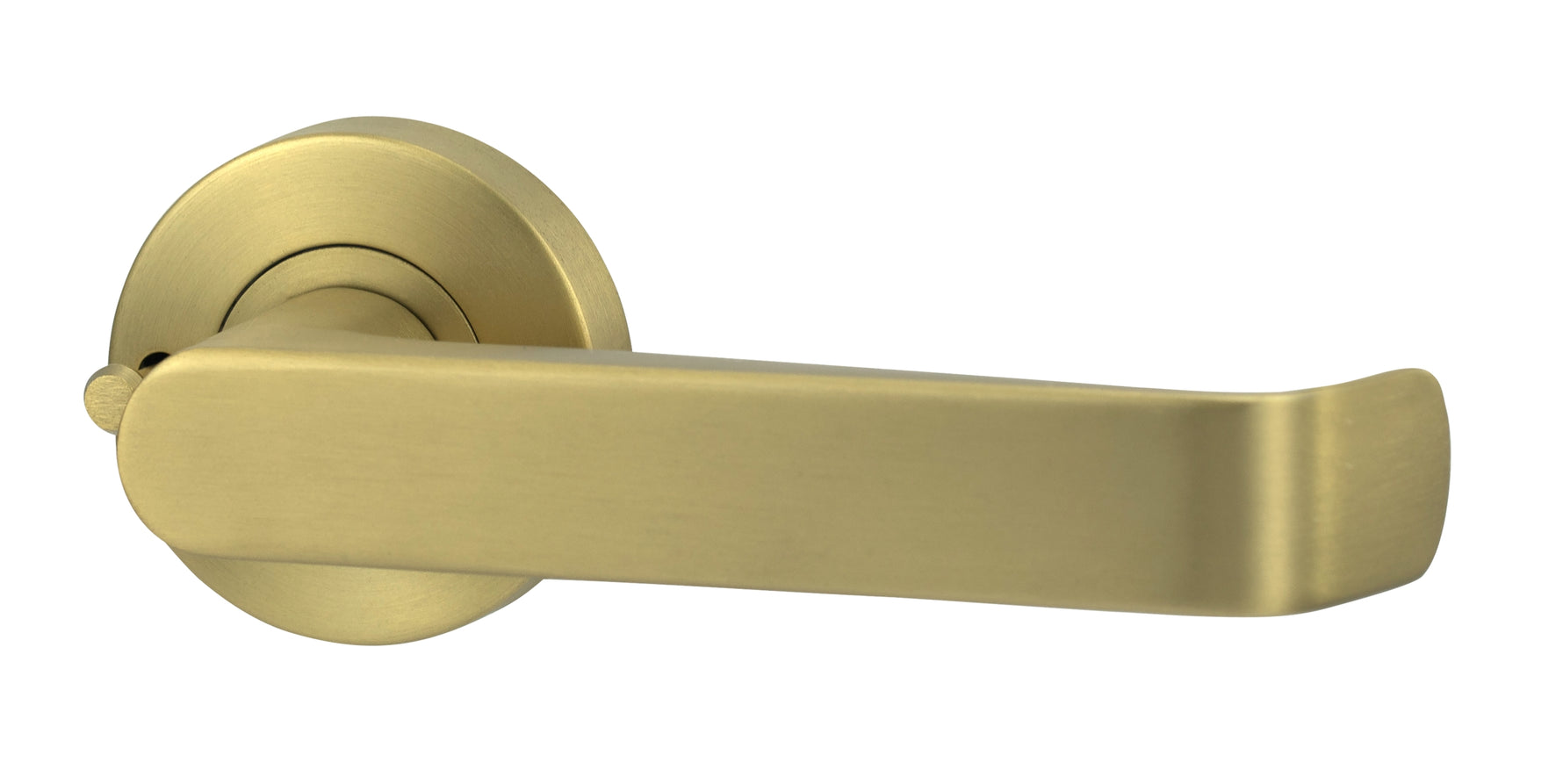 Lockwood Lever V1 Satin Brass PVD Privacy Set With Latch VIV2/V1SBPVD