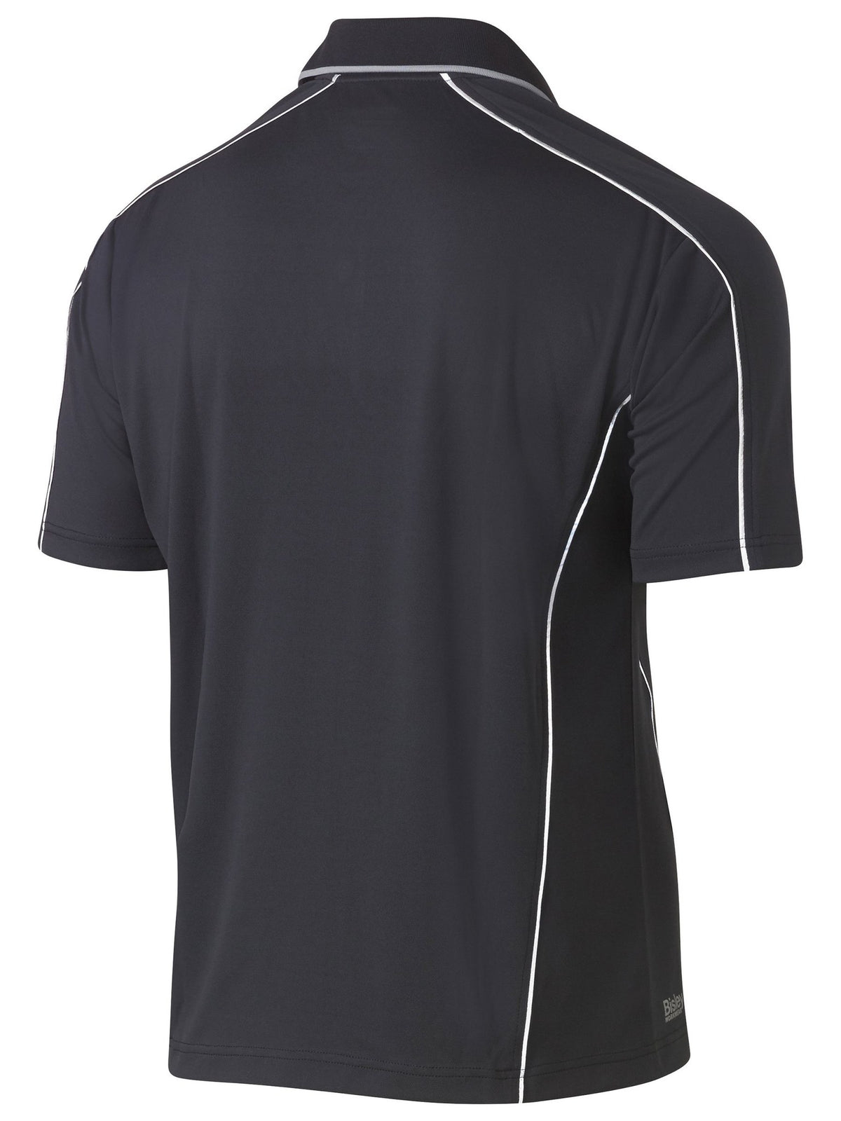Bisley Workwear BK1425 Men's Charcoal 2XL Cool Mesh Polo With Reflective Piping BK1425_BCCG2XL