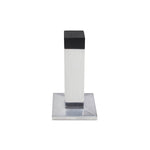 Lemaar Satin Chrome 75mm Square Pole Wall Mount Door Stop