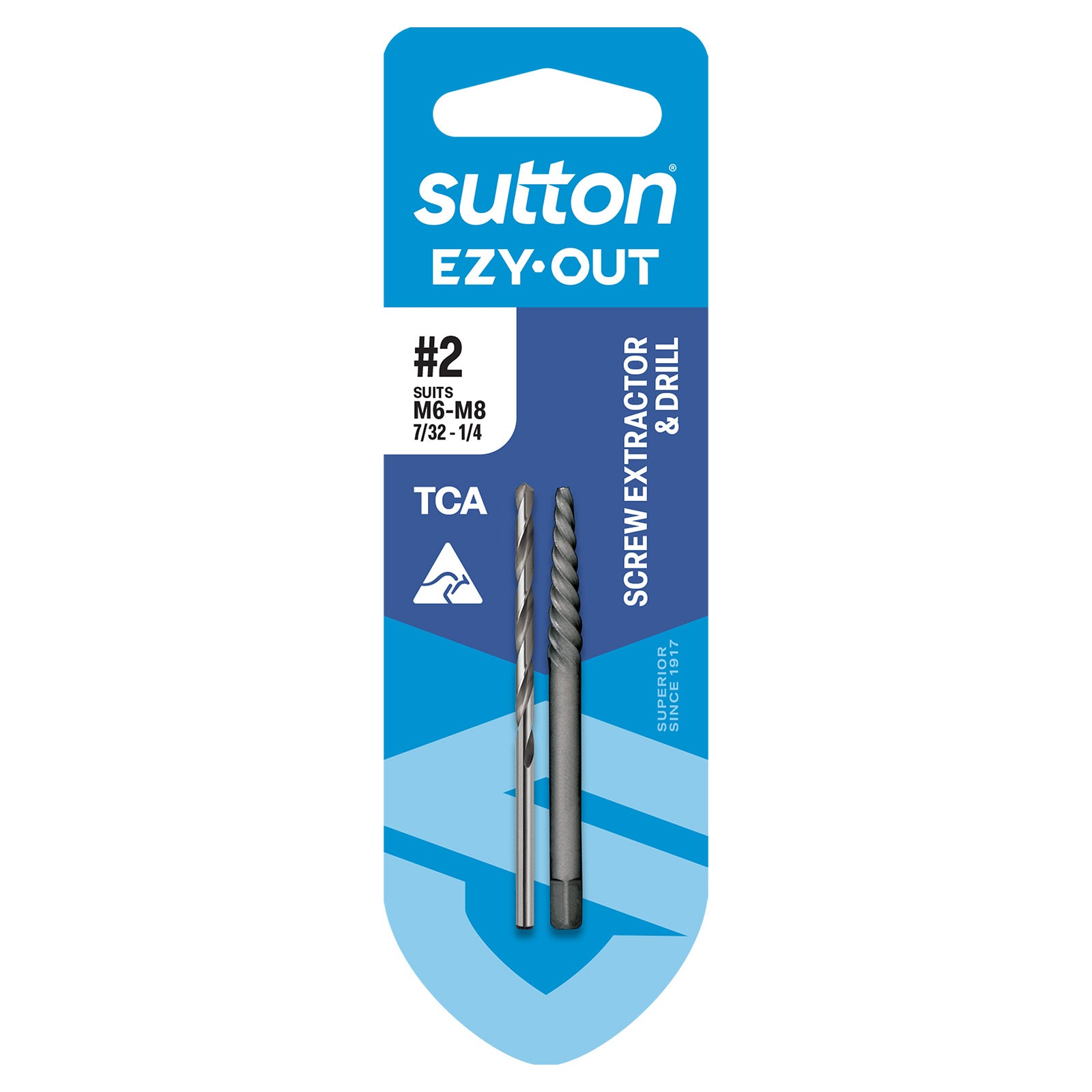 Sutton Tools Extractor Screw Ezy-Out Carded No.1 M6-M8 & 3.0Mm Drl M6020002