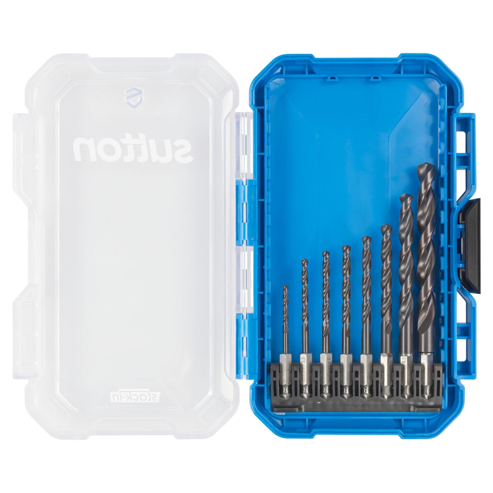 Sutton Tools Drill Hex Shank Hss-Tialn Supabit Plus Set 3-10Mm 8Pc D221S08A