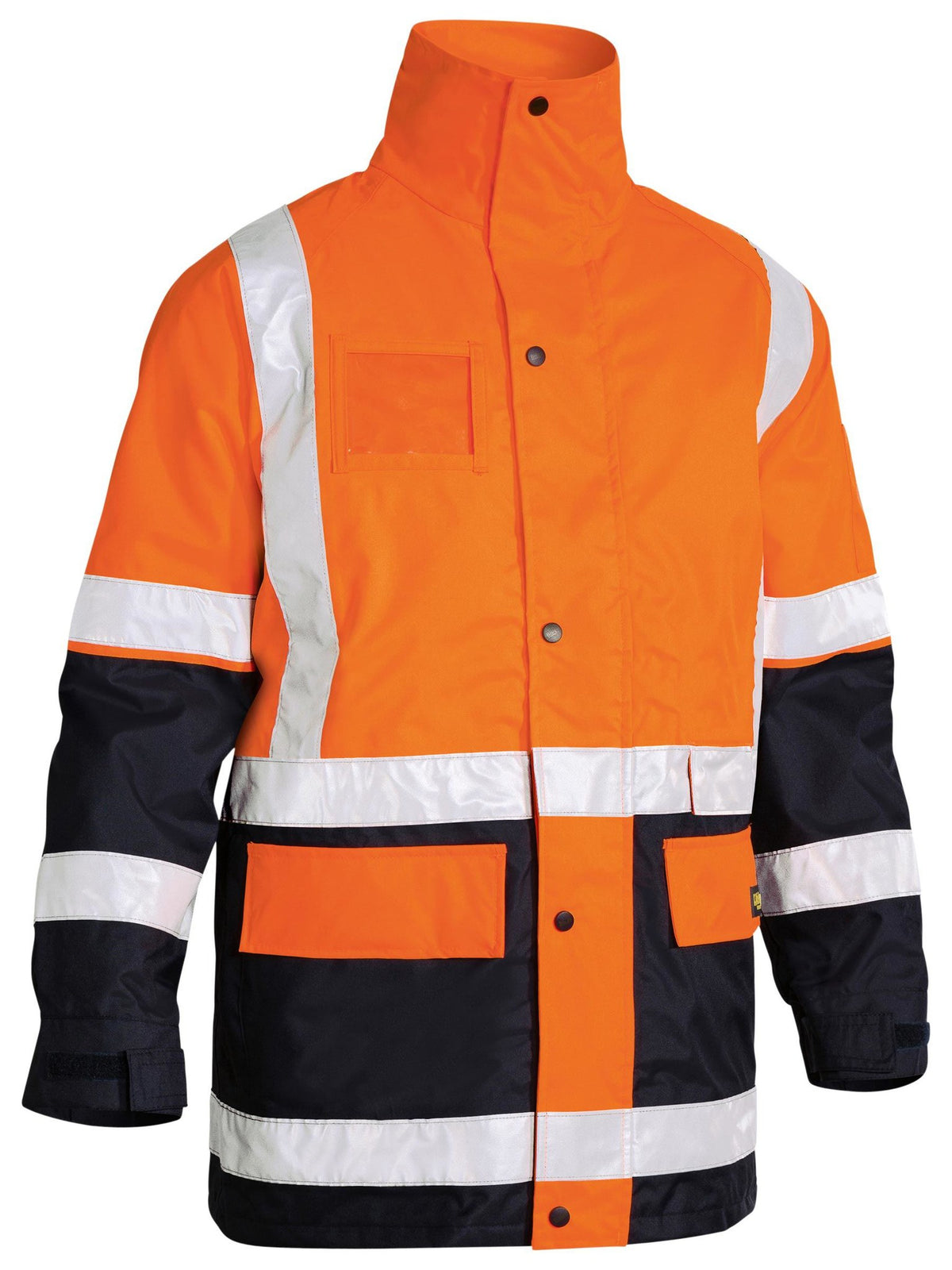 Bisley Workwear BK6975 Men's Orange/Navy S Taped 5 In 1 Rain Jacket BK6975_TT05S