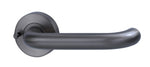 Lockwood Lever V2 Satin Gun Metal PVD Privacy Set With Latch VIV2/V2GMPVD