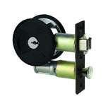 Lockwood Symmetry Round Cavity Sliding Door Matt Black Entrance Set DP 7444MBKDP