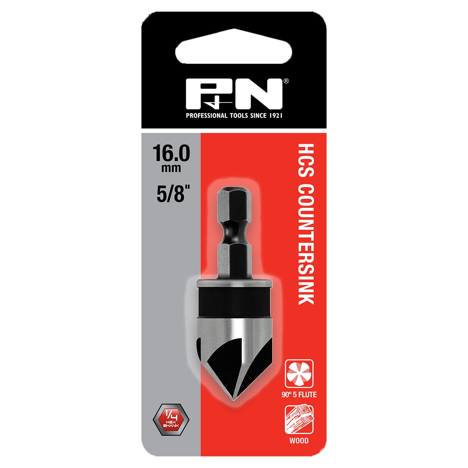 P&N Countersink Hcs Quickbit Rose Head Carded 16Mm P&N 105HCS016