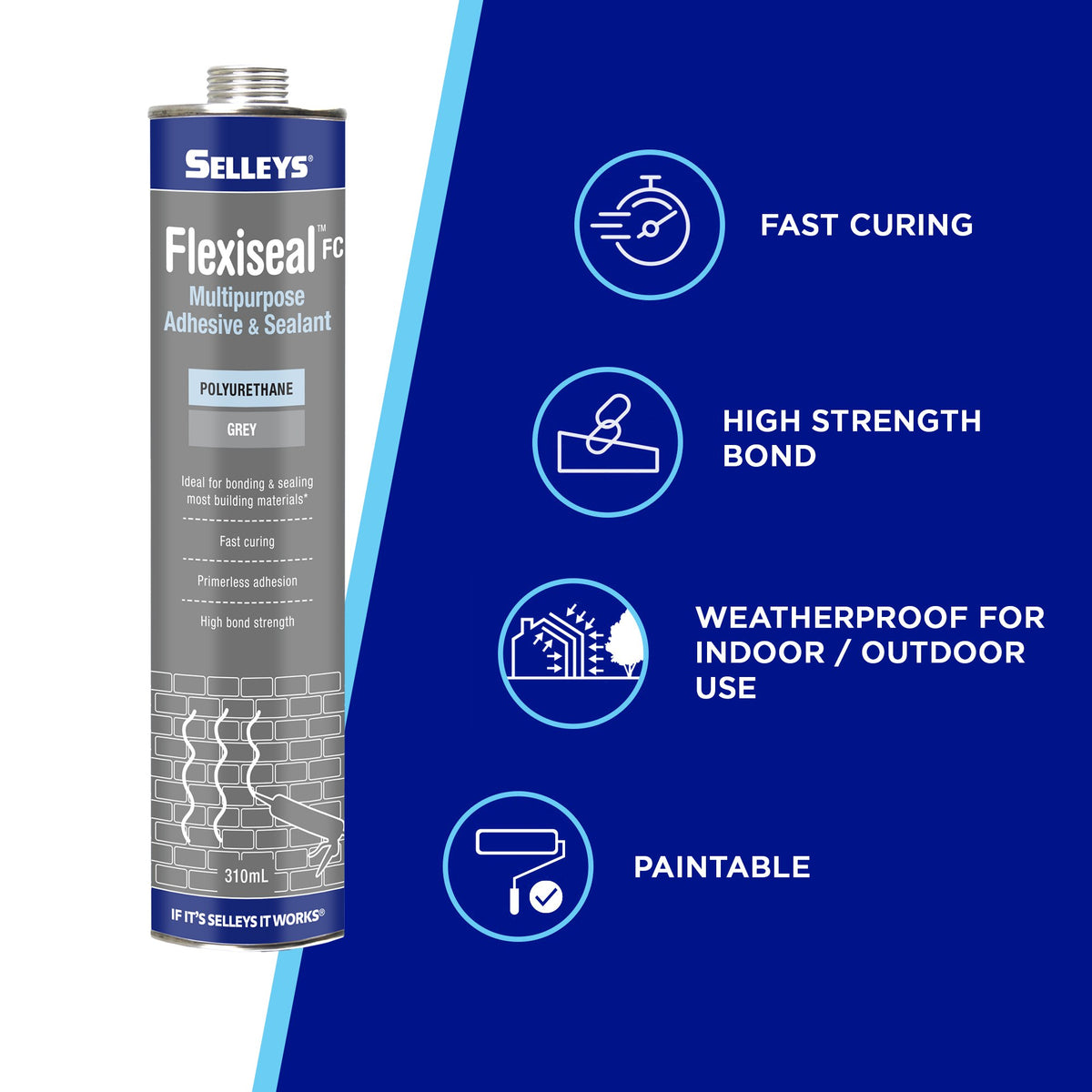 Selleys Flexiseal Fc Grey 310ml 101607