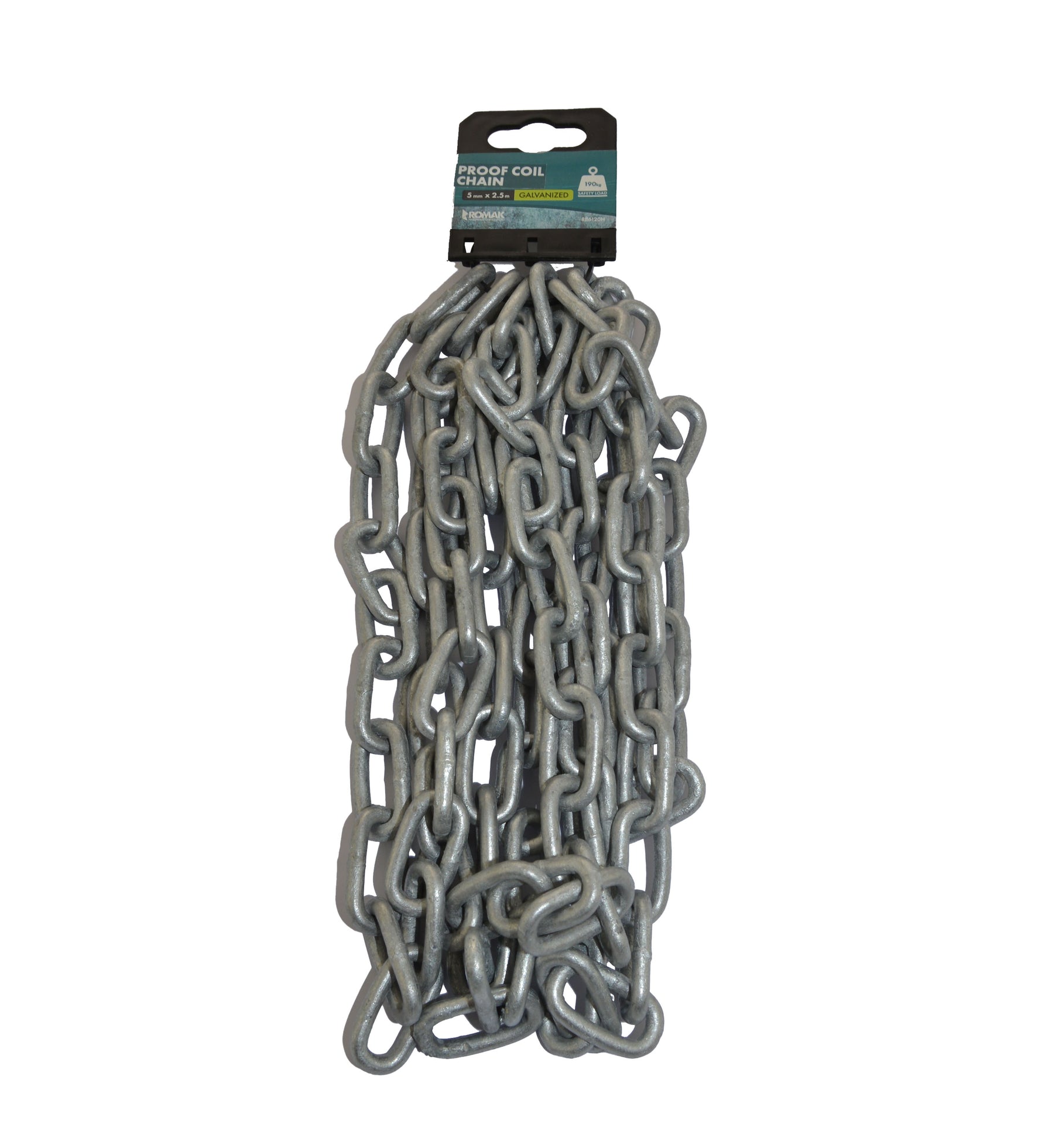 Romak Hot Dip Galvanized Chain 5Mm X 2.5M 886120H