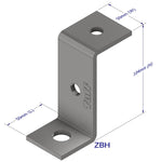 Tuff Range Z-Bracket 104x50x5mm ZBH