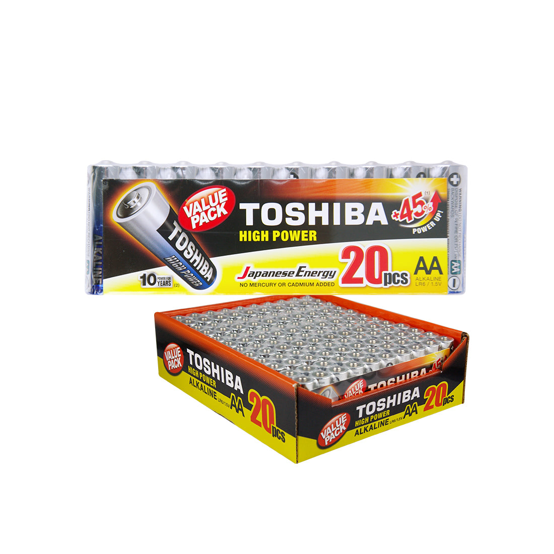 TOSHIBA Alkaline Aa 20 Value Pack TSLR6VP20