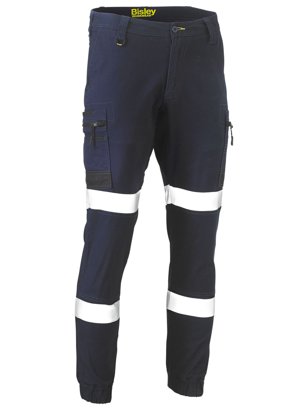 Bisley Workwear BPC6334T Men's Navy 92 Flx And Move™ Taped Stretch Cargo Cuffed Pants BPC6334T_BPCTS92
