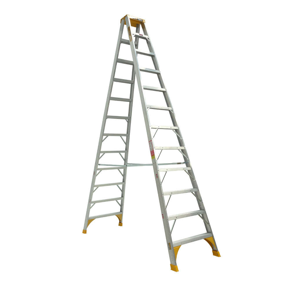 Gorilla SM012-HD Heavy Duty Double Sided Aluminium Ladder 3.6M (12ft) 180kg Industrial