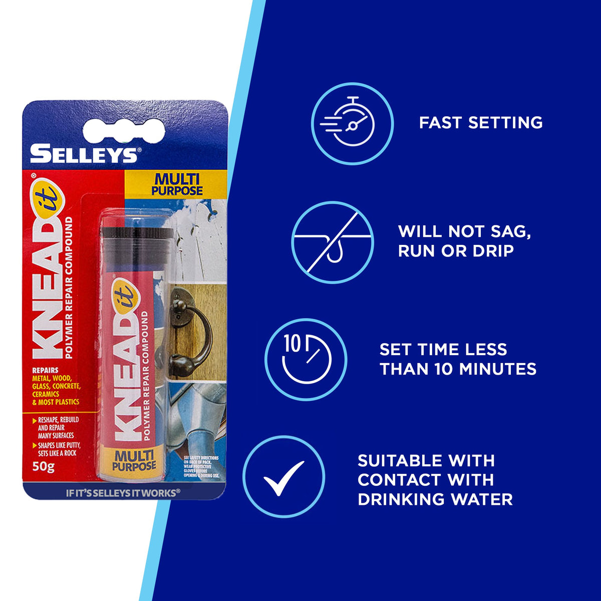 Selleys Knead It Multi Blister 50gm 100060