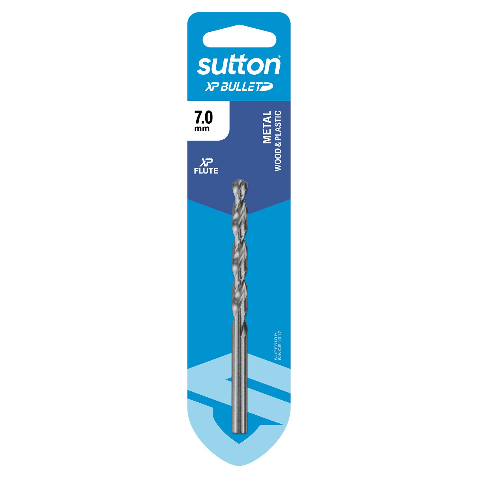 Sutton Tools Drill Jobber Hss Xp Bullet Carded 7.0Mm D220H0700