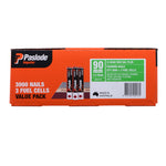 Paslode 90 x 3.15mm Hdg Impulse D Head Nail With Fuel - 3000 Pack B20571V