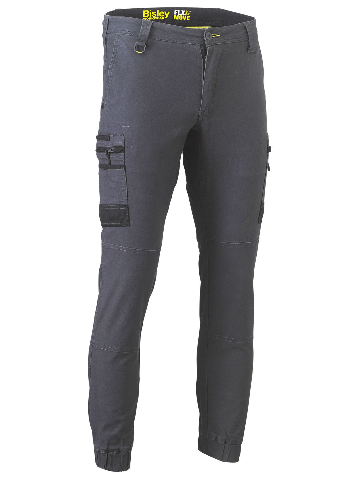 Bisley Workwear BPC6334 Men's Charcoal 112 Flx And Move™ Stretch Cargo Cuffed Pants BPC6334_BCCGS12