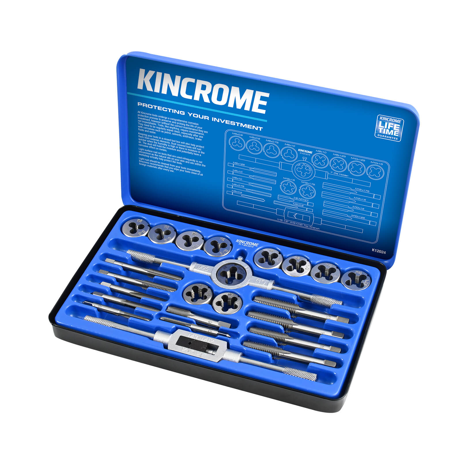 Kincrome 24 Pce Tap & Die Set Metric K12024