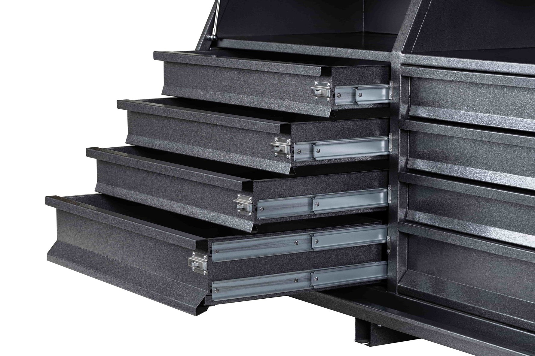 KA Boxes 8 Drawers (4 Side by Side) 4 Shelves - Charcoal Grey KA1360D8CG