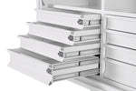 KA Boxes 8 Drawers (4 Side by Side) 4 Shelves - White