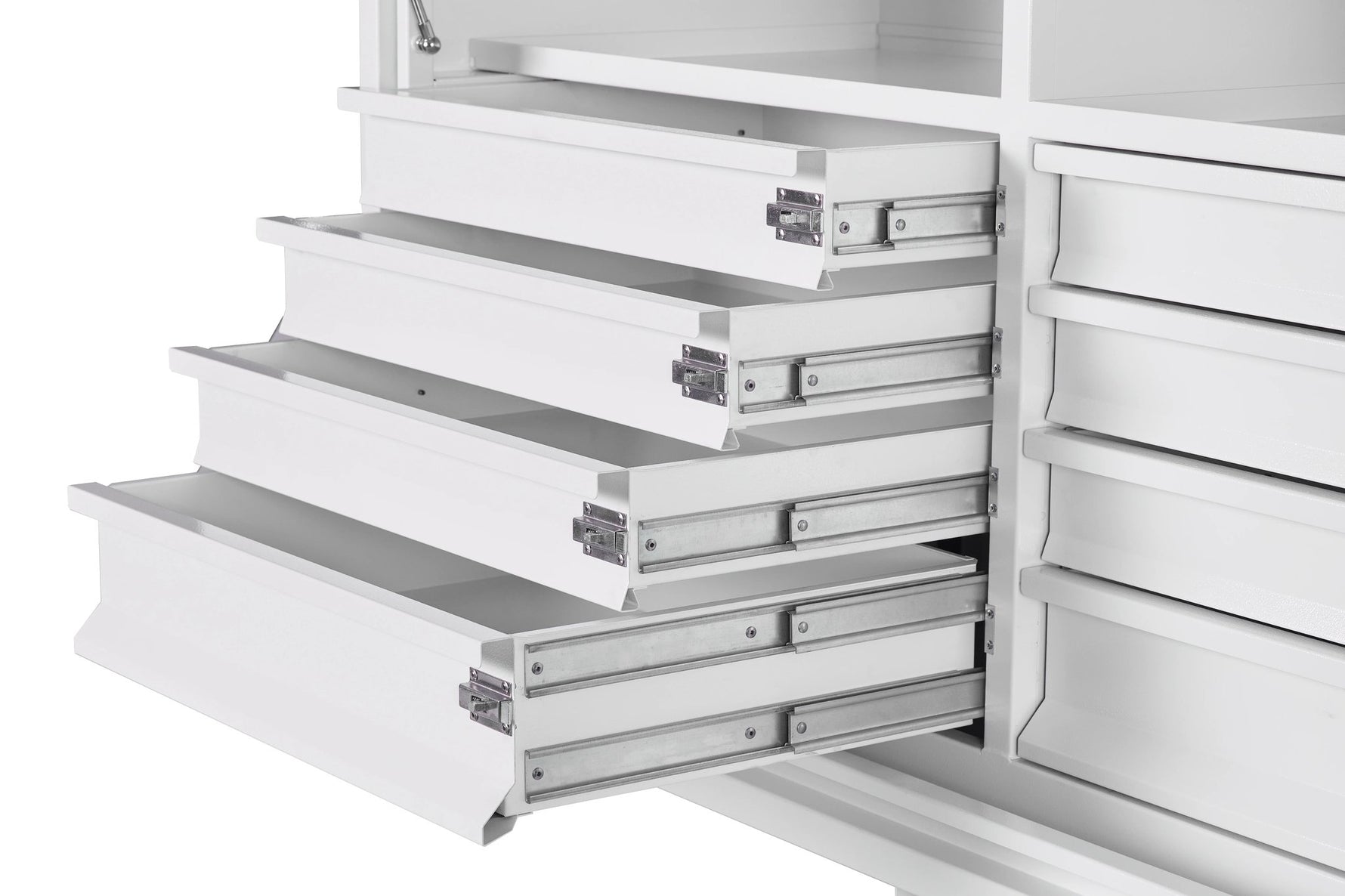KA Boxes 8 Drawers (4 Side by Side) 4 Shelves - White