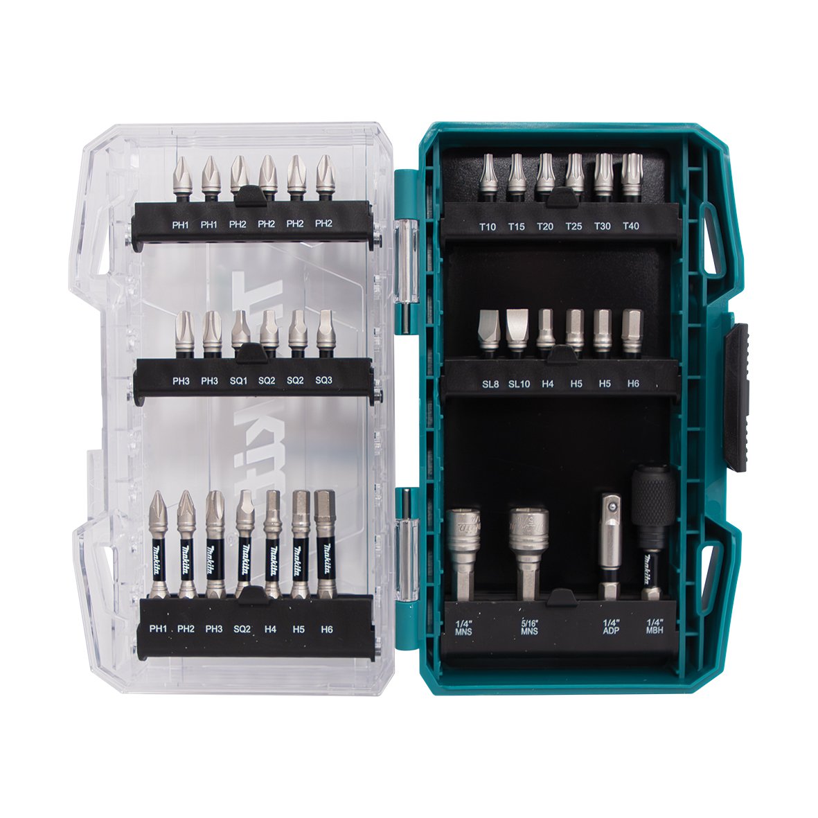 Makita Impact Xps 25 / 50mm Bit Set - With Quick Chuck Bit Holder - 35pc E-19283