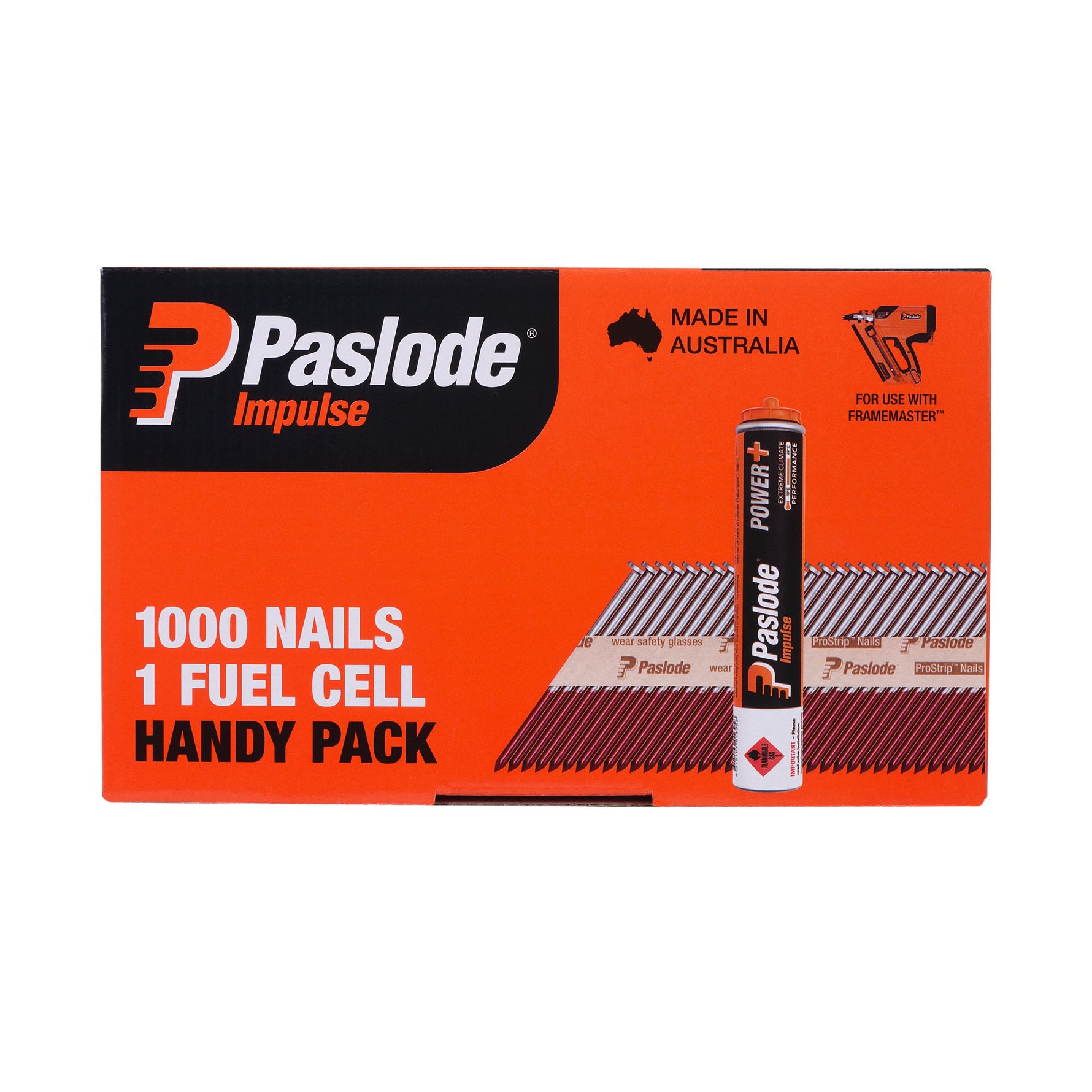 Paslode 90 x 3.15mm Hdg Impulse D Head Nail - 1000 Pack B20571
