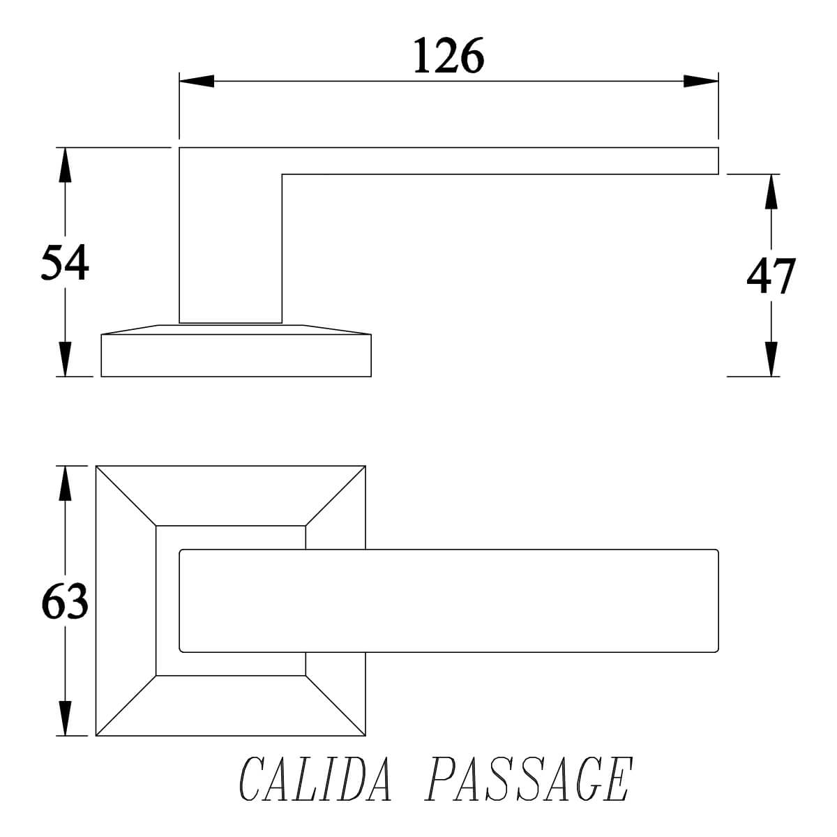 Lemaar Satin Chrome Calida Passage Set