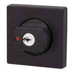 Lockwood Paradigm Deadbolt Square Rose Matt Black Universal Pack 005/B2MBKDP