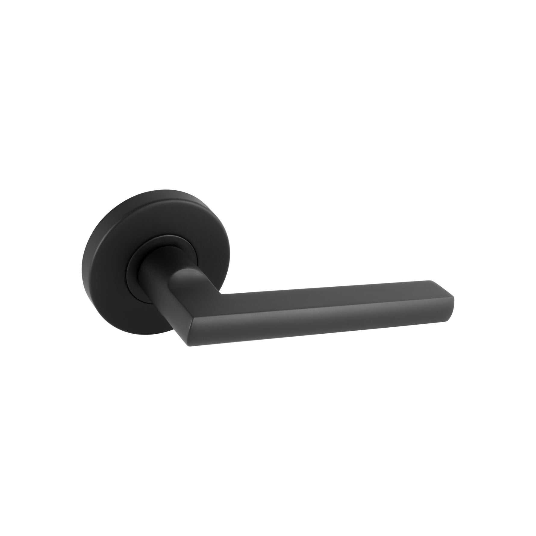 Gainsborough Matte Black G4 Series Lianna Passage Lever Set