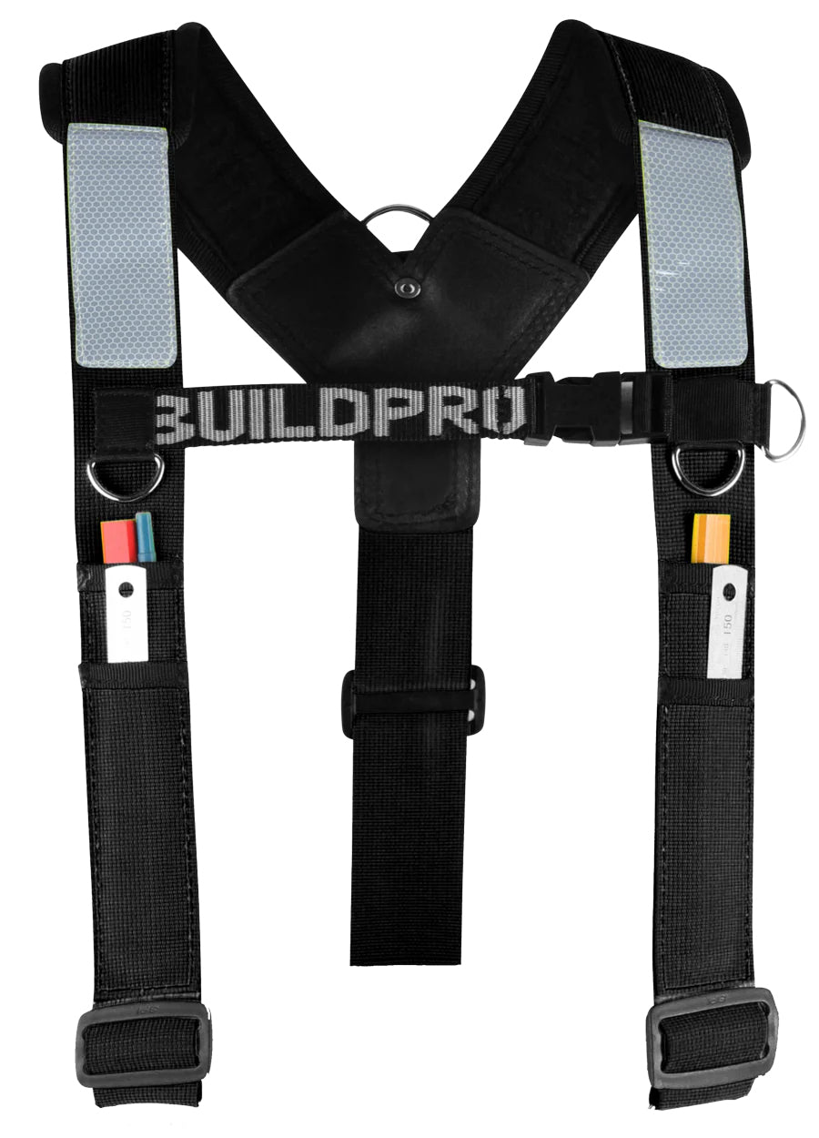 Buildpro Shoulder Brace Adjustable Padded Black LBHAB