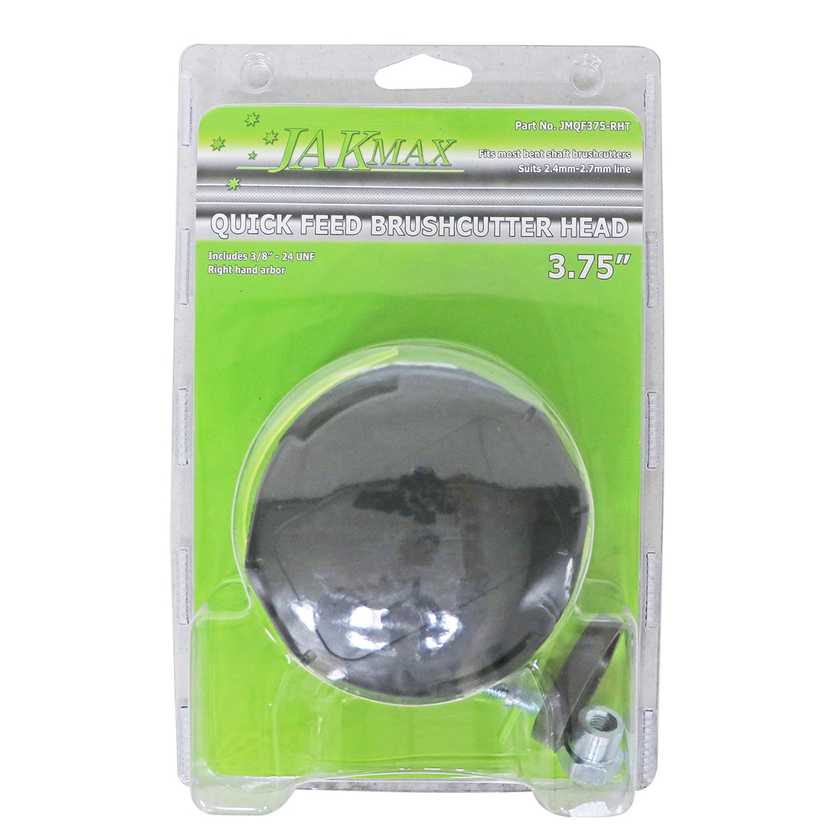 Quick Feed Brushcutter Head - 3.75'' 3/8 Right Hand Thread JMQF375-RHT