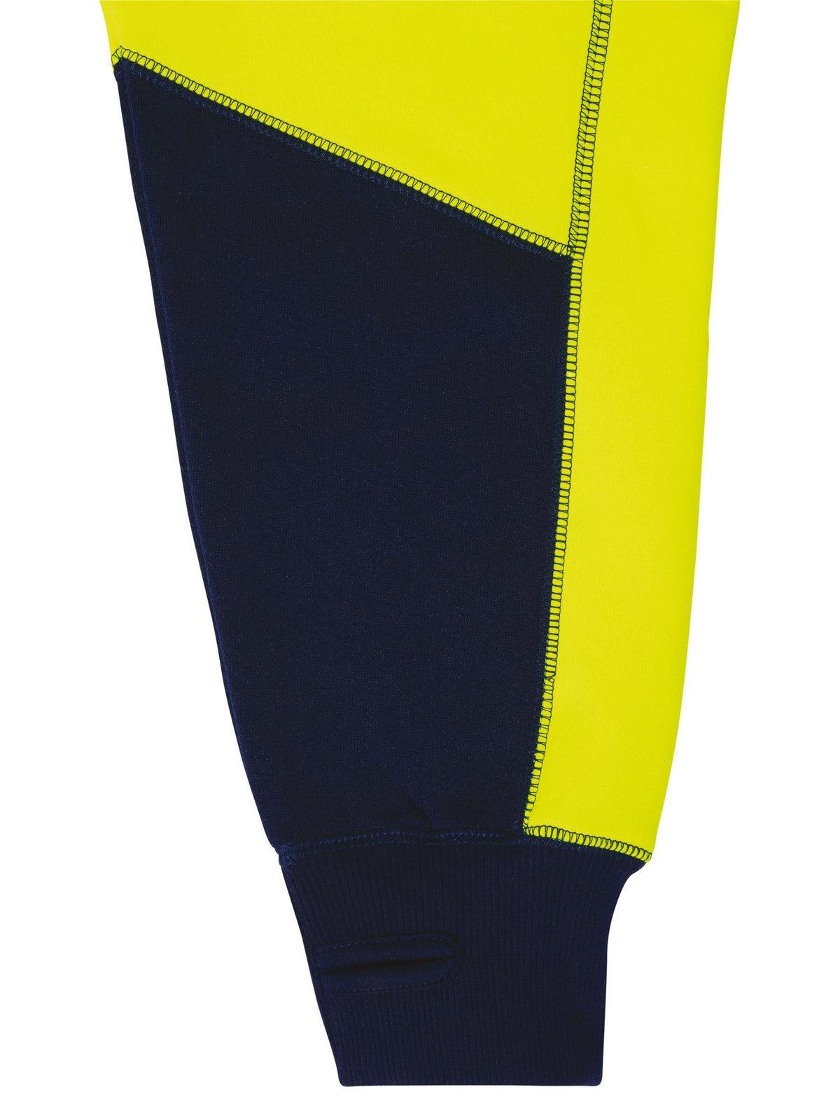 Bisley Workwear BK6819 Men's Yellow/Navy L Hi Vis Zip Front Fleece Hoodie BK6819_TT04L