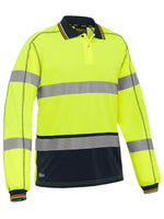 Bisley Workwear BK6219T Men's Yellow/Navy XS Taped Hi Vis Polyester Mesh Polo BK6219T_TT04XS