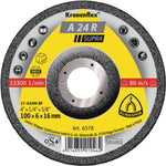 Klingspor 6578 A24 R 100mm x6mm x16mm grinding disc