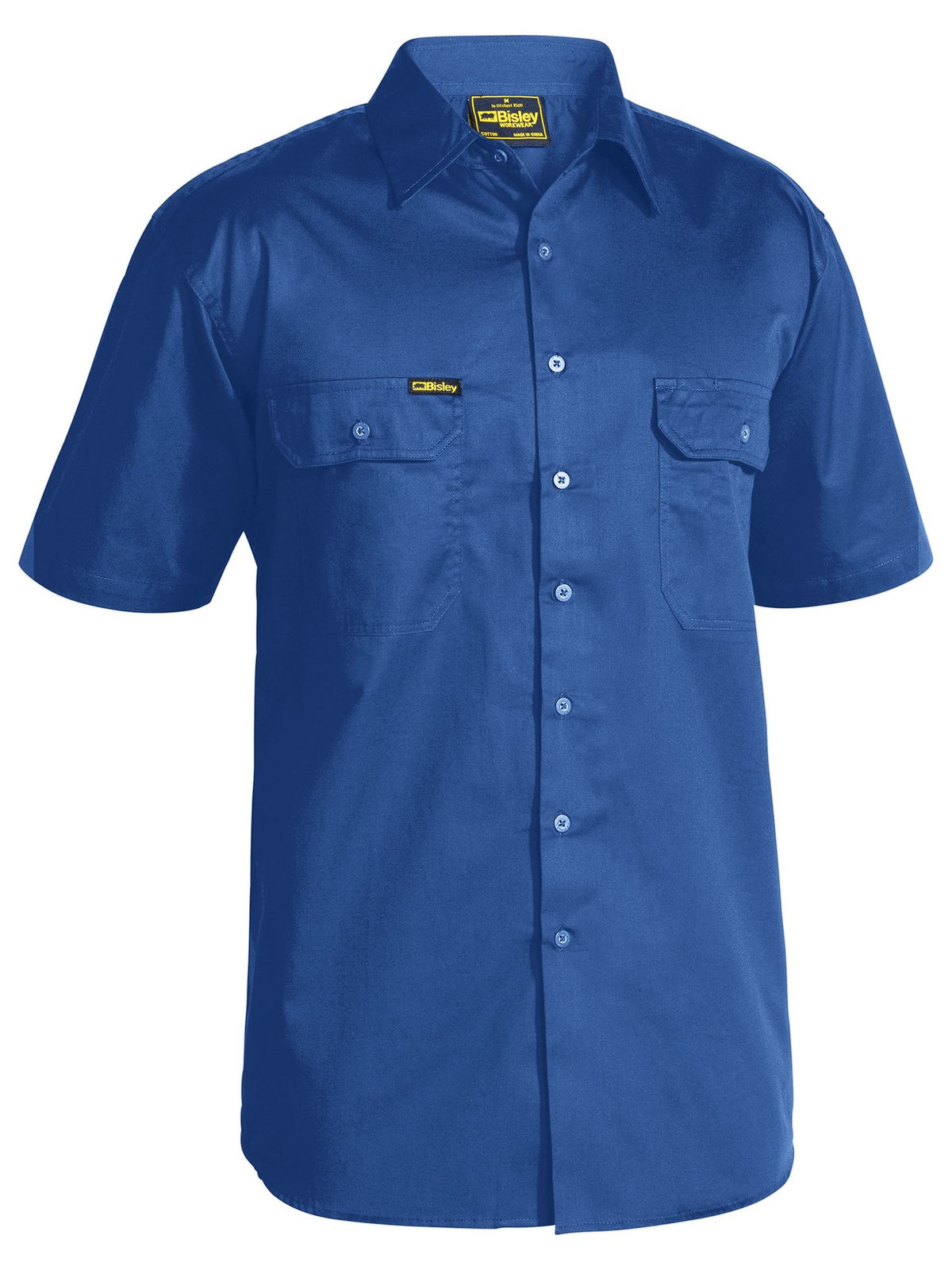 Bisley Workwear BS1893 Men's Royal XL Cool Lightweight Drill Shirt BS1893_BVCBXL
