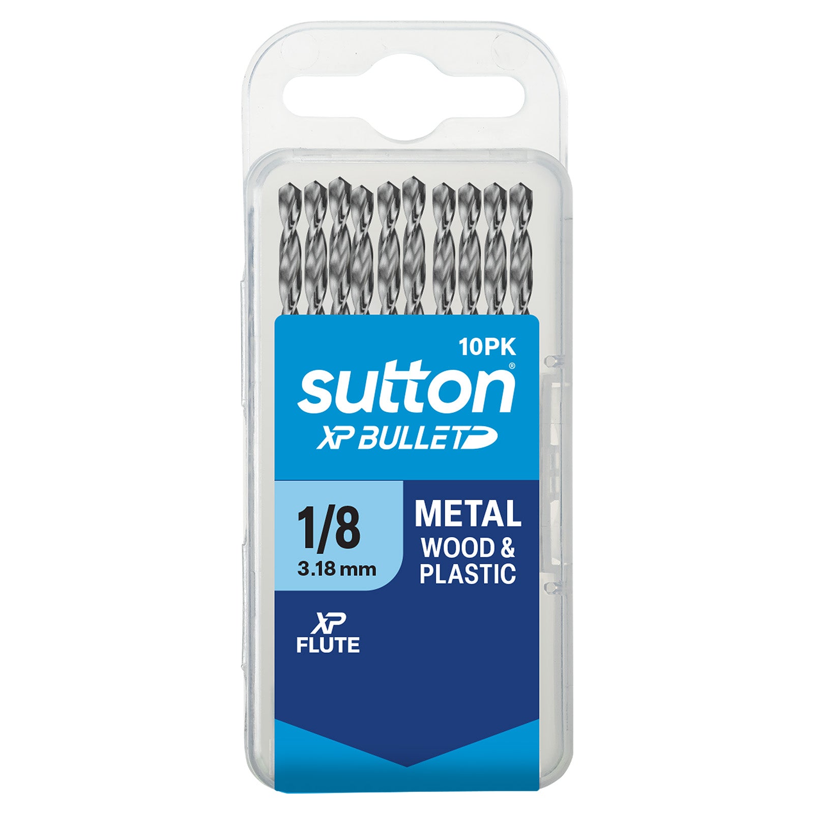 Sutton Tools Drill Jobber Hss Xp Bullet Tradepack 1/8In 10Pk D220T0318