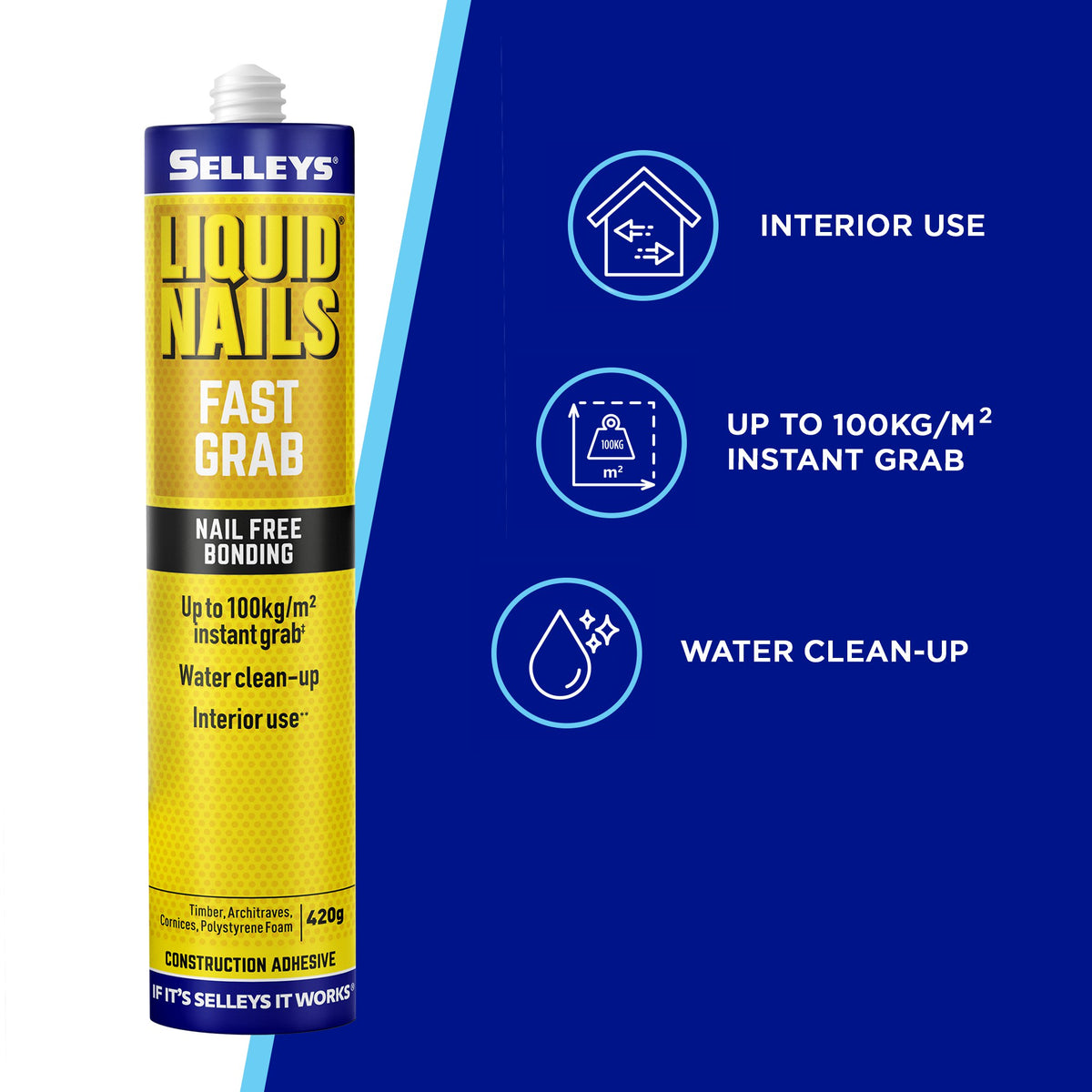 Selleys Liquid Nails Fast 420g 103515