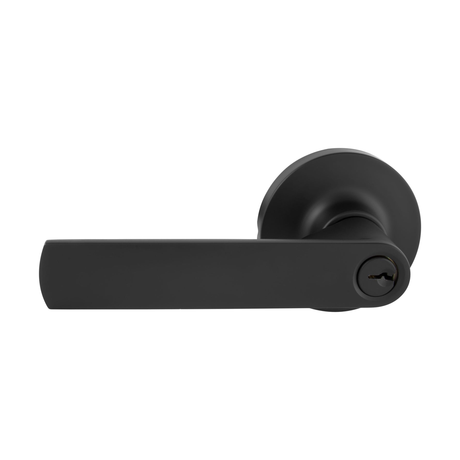 Gainsborough Matte Black Tradepro Round Rose Bela Entrance Key-in-Lever Set