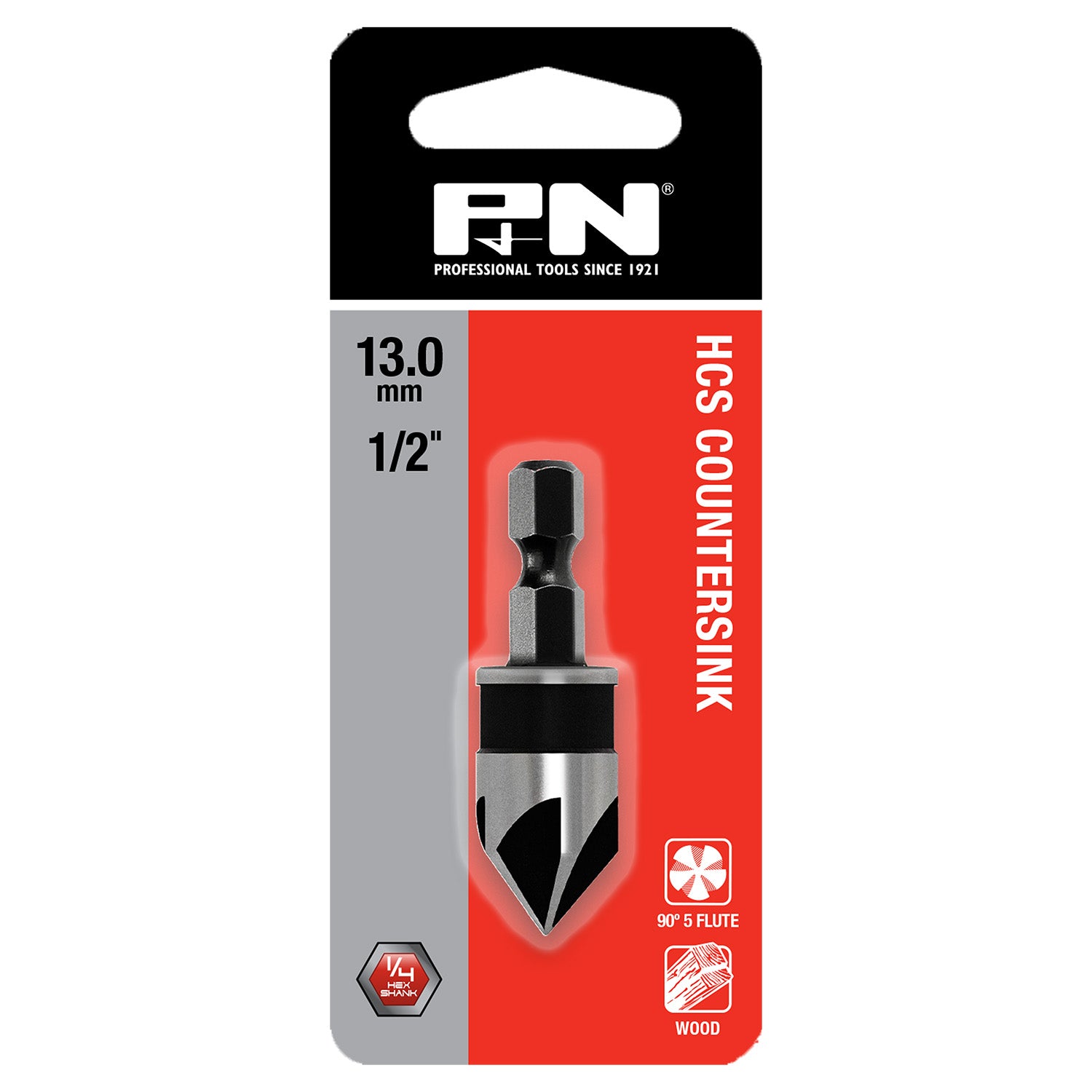P&N Countersink Hcs Quickbit Rose Head Carded 13Mm P&N 105HCS013