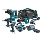 Makita 40V Max Brushless 6 Piece 2 x 4.0Ah Combo Kit DK0250G601