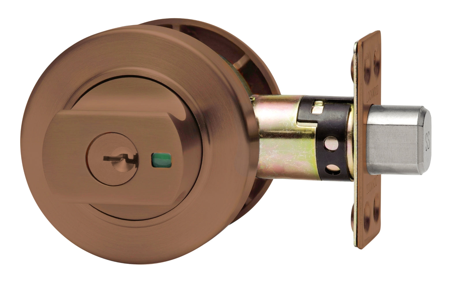 Lockwood Paradigm Deadbolt Round Rose Satin Bronze PVD Universal Pack 005/B1BZPVDDP