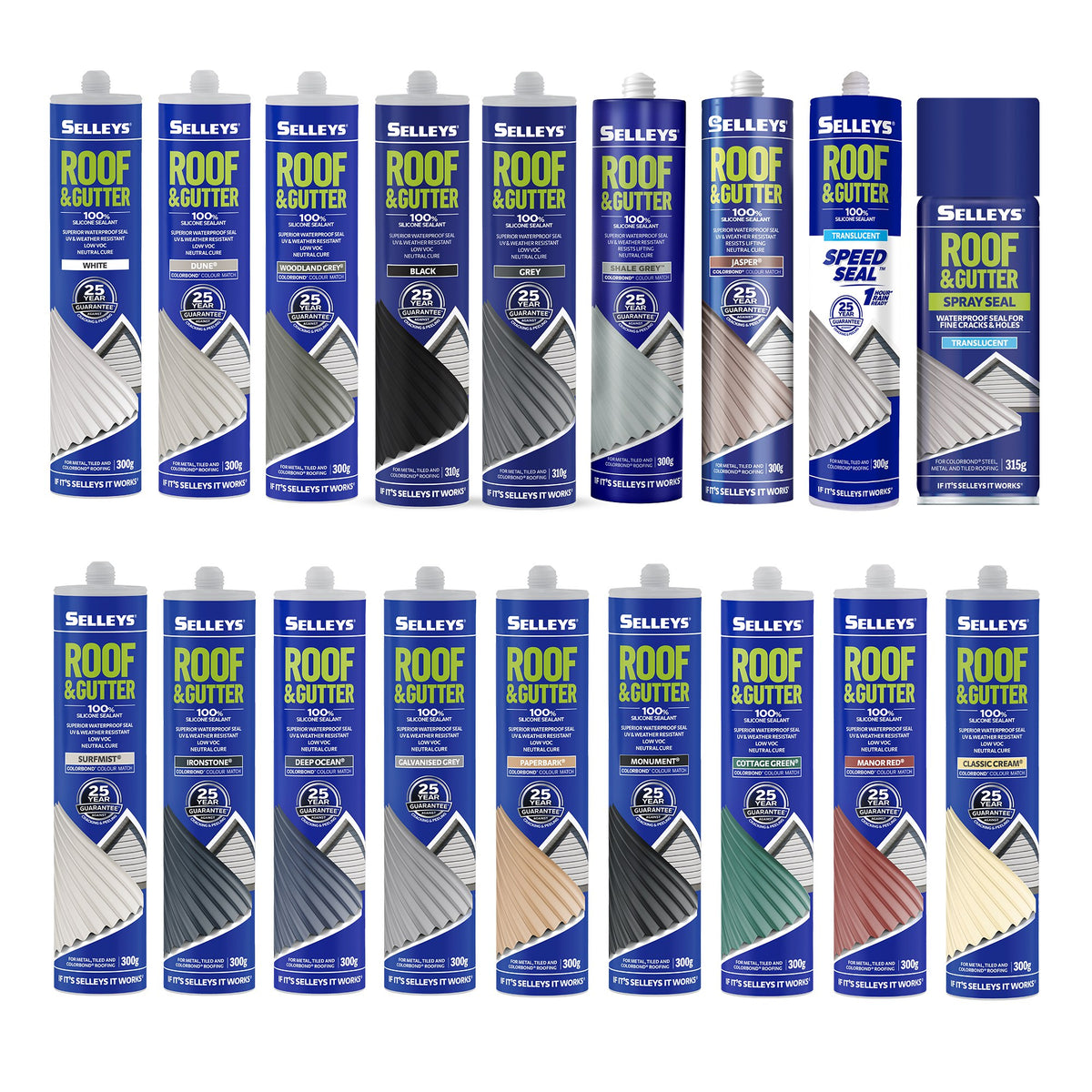 Selleys Roof & Gutter Woodland Grey 300G 102691