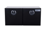 KA Boxes Truck Box - Double Door - 2 Shelves - Black KATB02