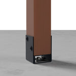 Vuetrade Blackout - Tradies Bolt Down Post Support Black- 90mm VTBPS90BK