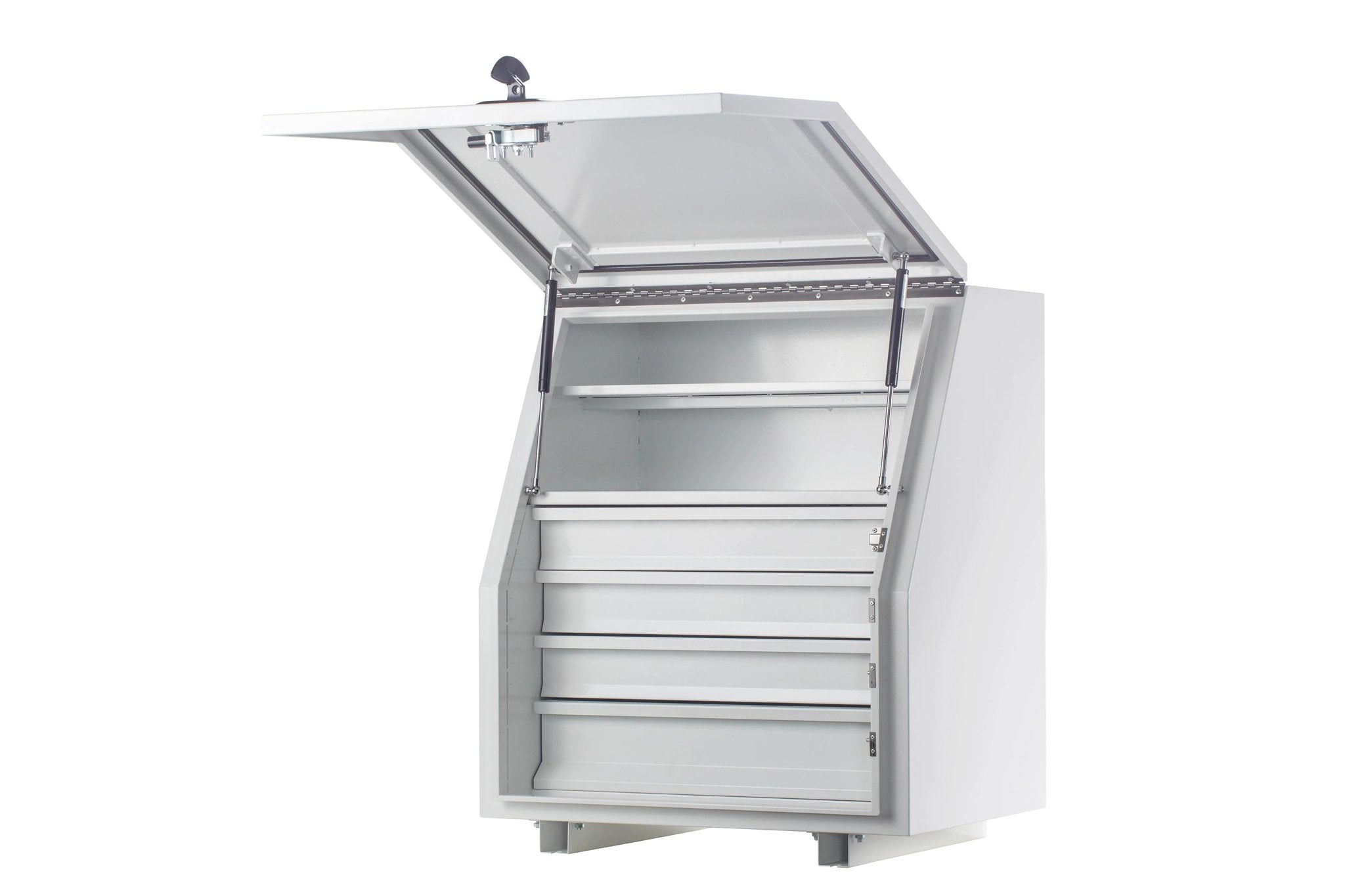 KA Boxes 4 Drawer 2 Shelves - White